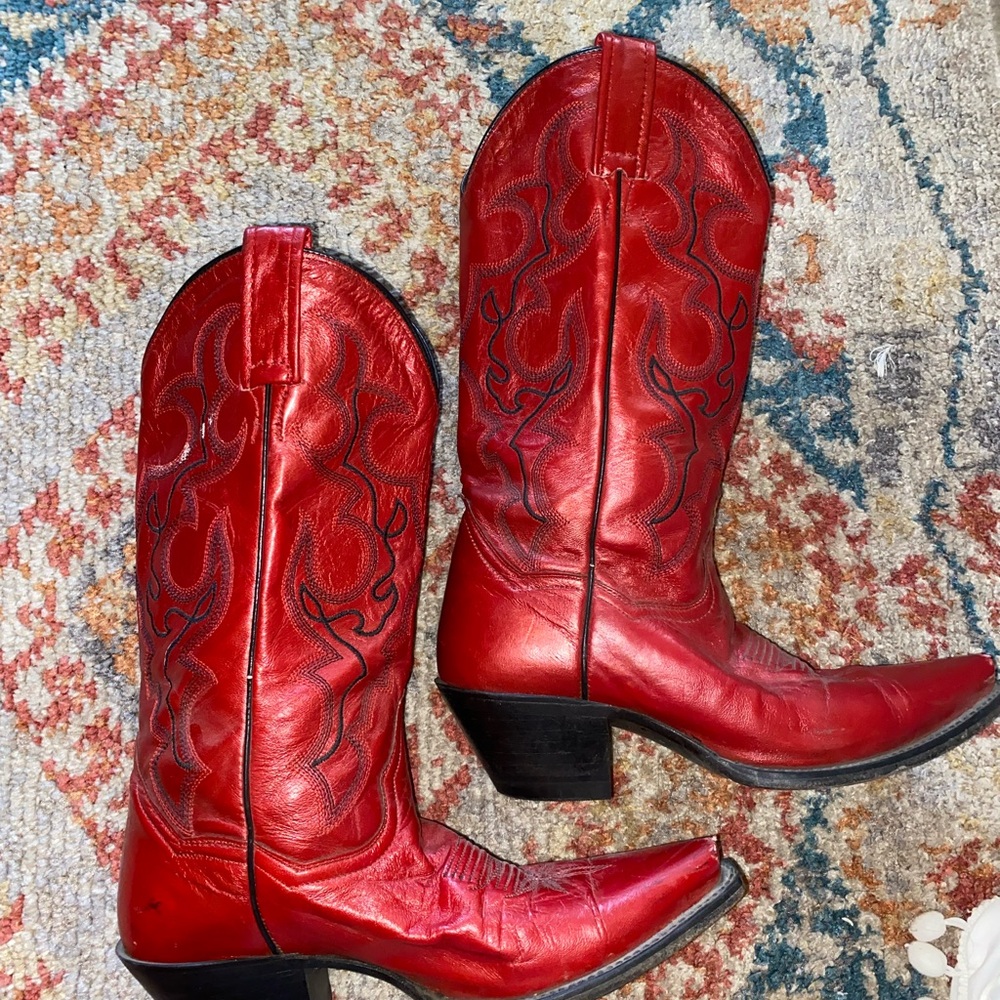Red Western Cowboy Boots